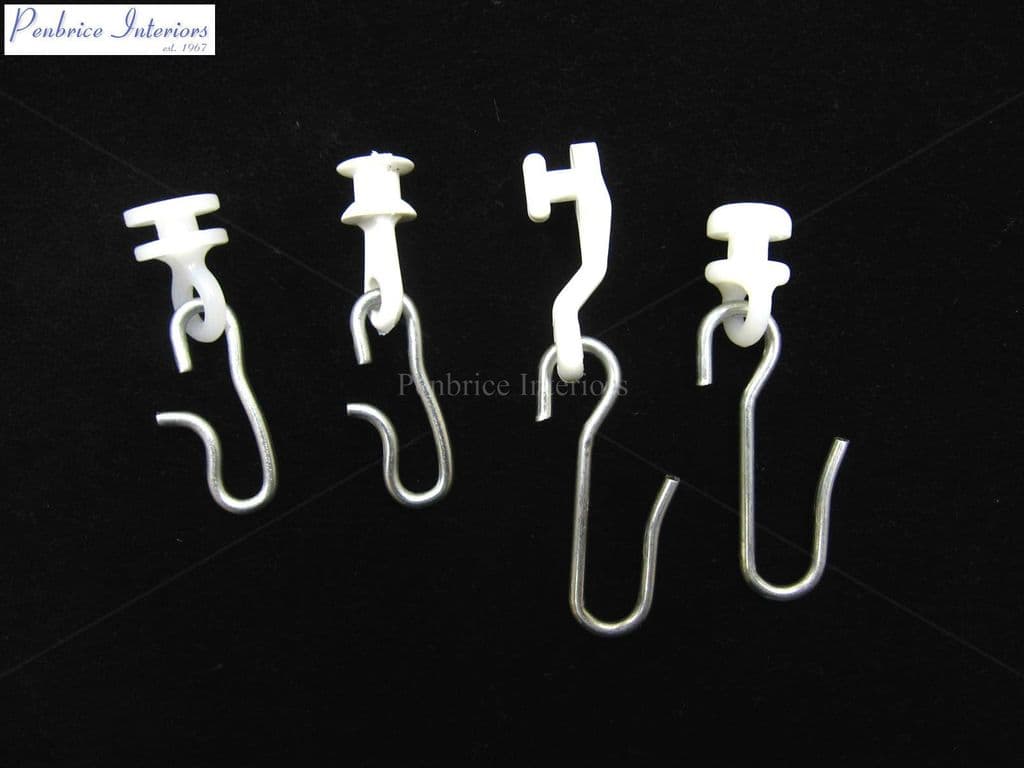 Metal curtain S Ess hooks Attach tape to track pole gliders Hospital